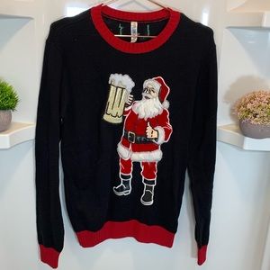Studio 11‎ Santa Oversized Ugly Christmas Sweater